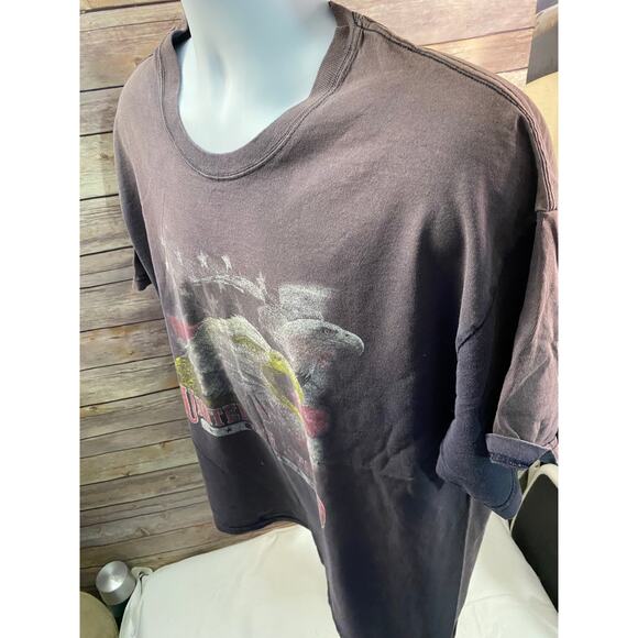 VTG USA Eagle T-Shirt Size XL United We Stand Patriotic Graphic Tee - Picture 7 of 10